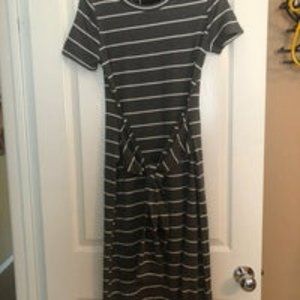 Ovi Stripe Midi Dress L